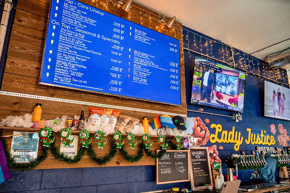 Lady Justice Brewing in Bend uses Taplist to power their menu